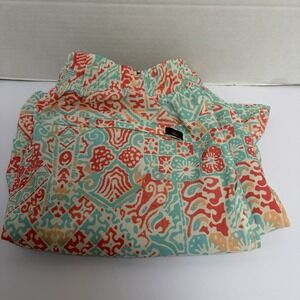 Faherty Shorelite Active Swim Trunks Tropic Cay Block Print  Size Medium